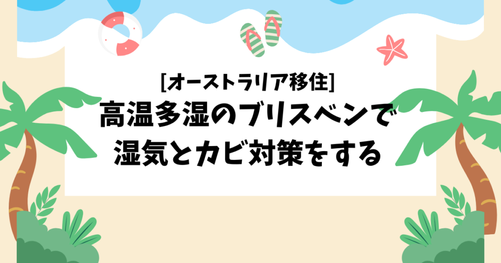 [オーストラリア移住] 高温多湿のブリスベンで湿気とカビ対策をする